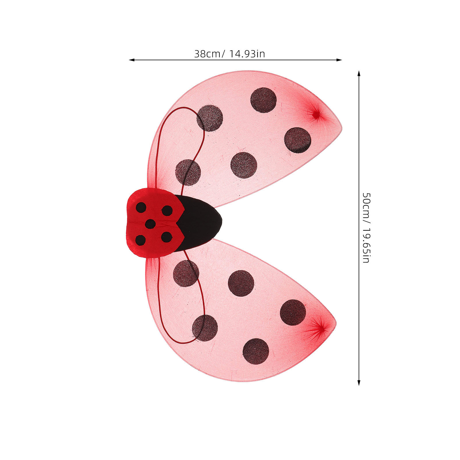 Ladybug Wings for Dress Up Cos - Easy Cosplay Prop ulasan dan harga