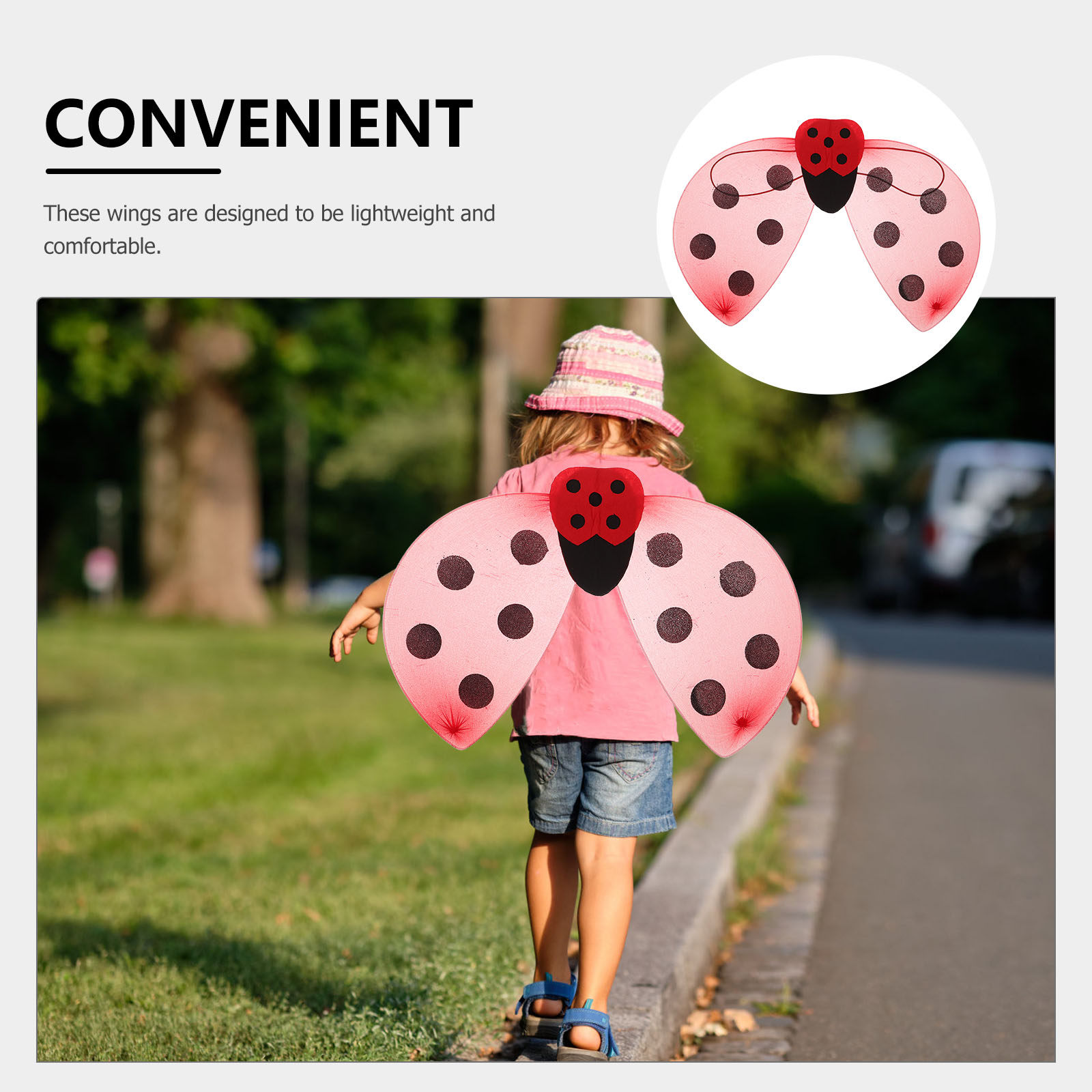 Ladybug Wings for Dress Up Cos - Easy Cosplay Prop ulasan dan harga