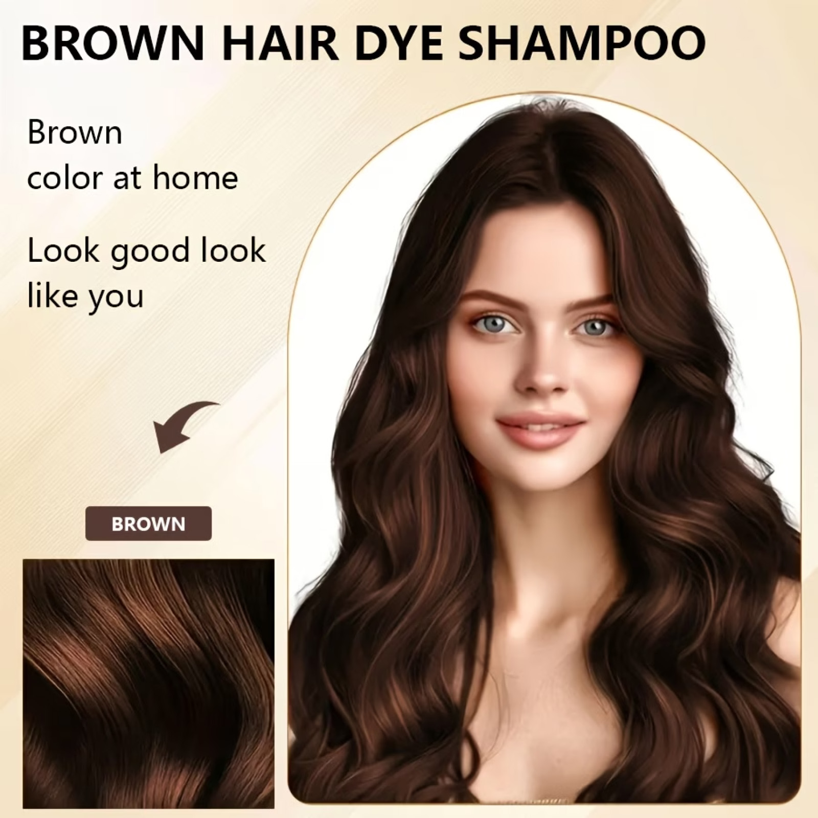 Brown Hair Dye Shampoo 100ml C - Hair Spray Color ulasan dan harga