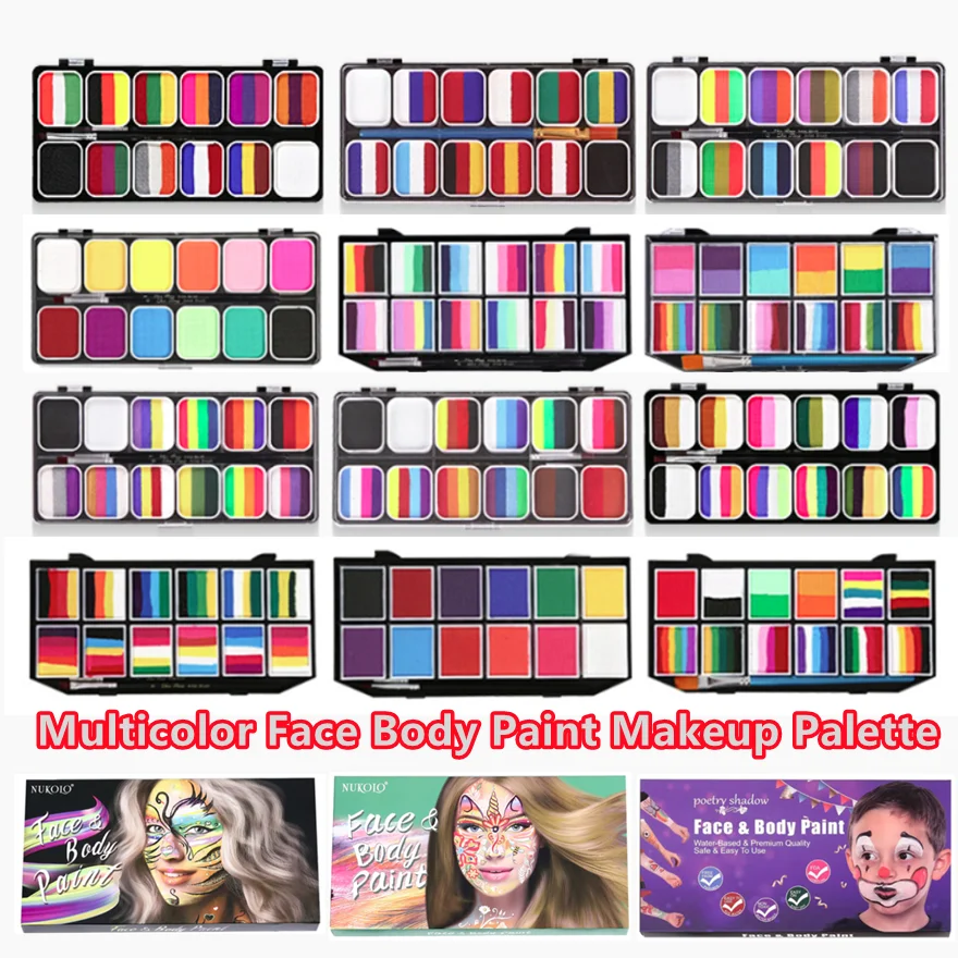 Multicolor Body Face Painting  - Cosplay Prop Paint ulasan dan harga