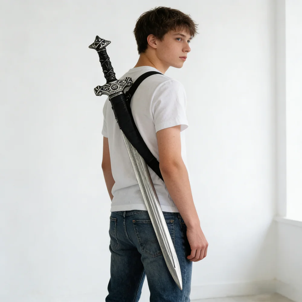 60cm Medieval Knight Sword Ret - Cosplay Prop Dagger ulasan dan harga