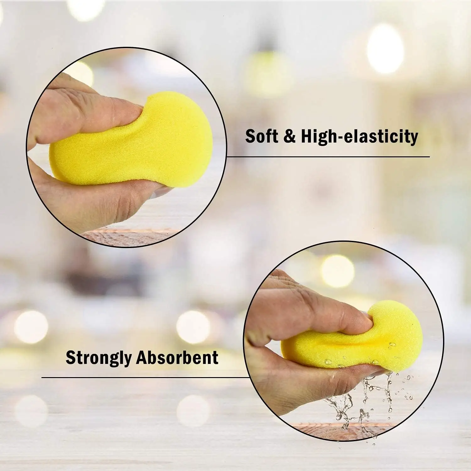 10Pcs Round Ceramic Foam Spong - Foam Clay Sculpt ulasan dan harga