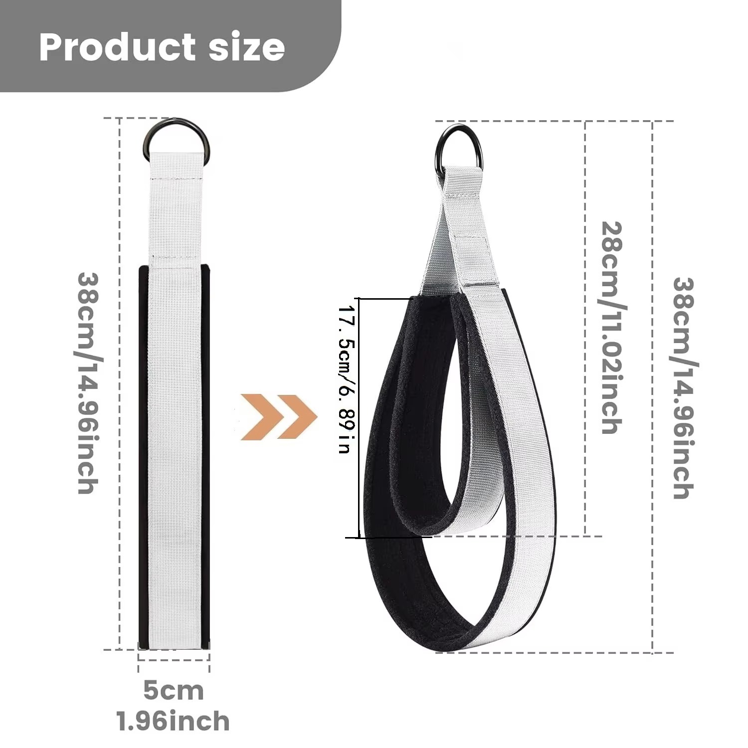 Pilates Reformer Loop Straps H - D Ring Strap ulasan dan harga