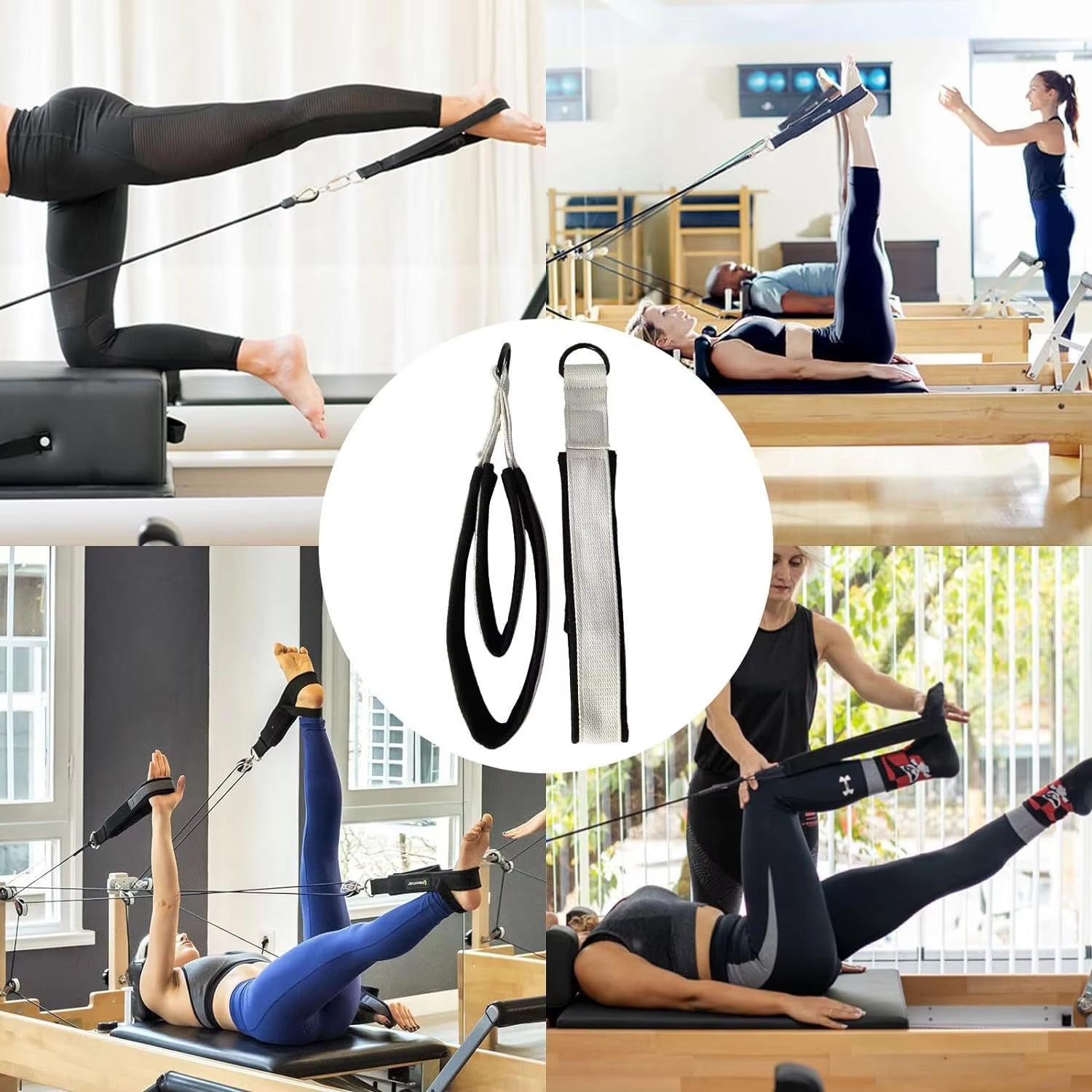 Pilates Reformer Loop Straps H - D Ring Strap ulasan dan harga